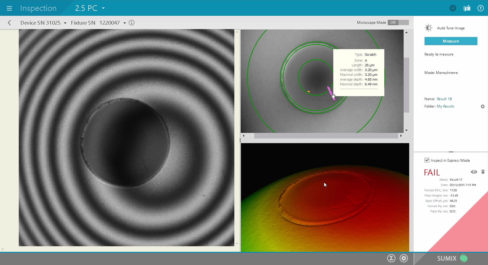 High resolution anomalies detection